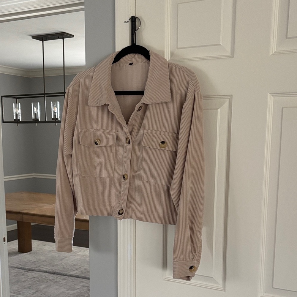 Women's Tan Corduroy Jacket